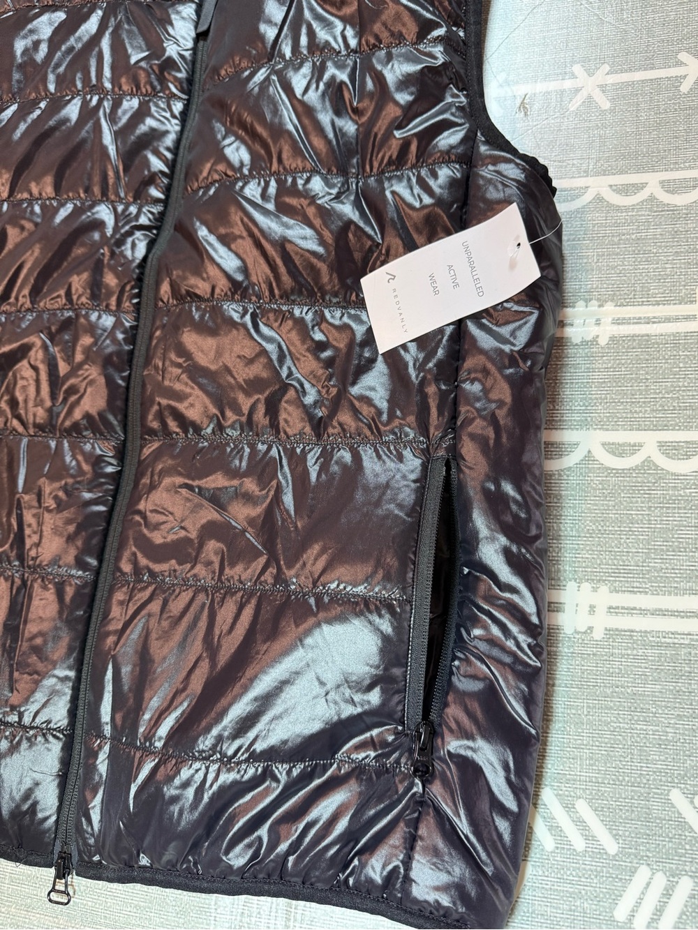 REDVANLY Mens Bolton Lightweight Puffer Golf Vest Black Size Large NWT - Picture 3 of 7